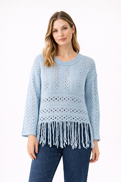Noa&Noa Embossed Patterned Knitwear Openwork Sweater