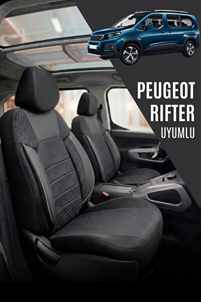 SM OTO KILIF Peugeot Rifter Compatible Cotton Fabric Car Seat Cover Full Set ...