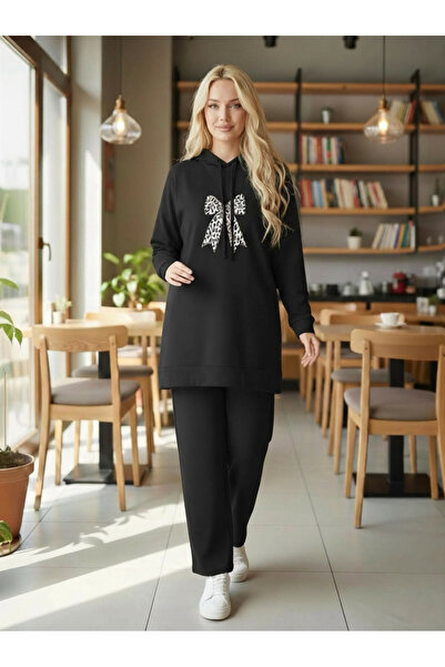 Arya Nisa Kids Leopard Detailed Tunic Pants Transitional Top and Bottom Set