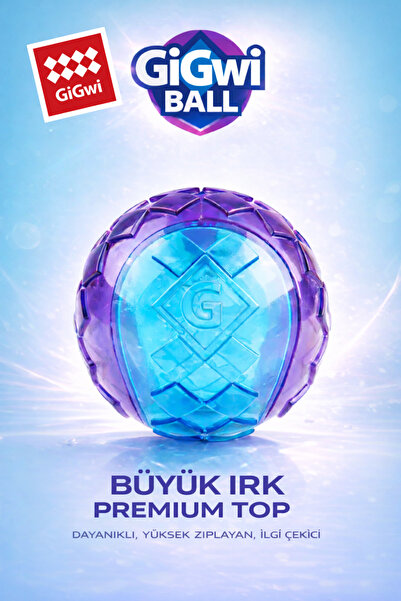 Gigwi Ball Originals Özel Dokulu & Sesli Köpek Oyun Topu - Tekli Paket - Orta...