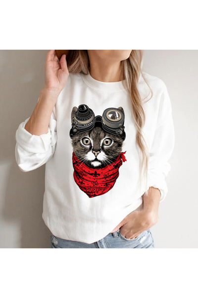Kartier Bluza Dama Alba Steampunk Cat