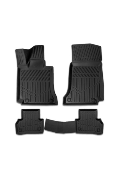 DELUXETUNING Rubber Floor Mats Set for Mercedes Class C W 205 2014-2020
