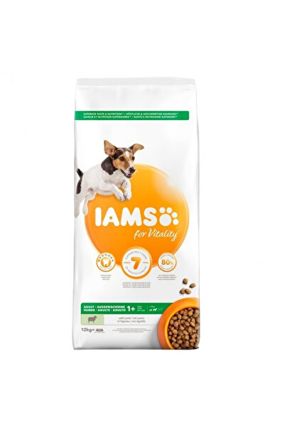 Iams Hrana uscata pentru caini dog adult small & medium lamb 12 KG