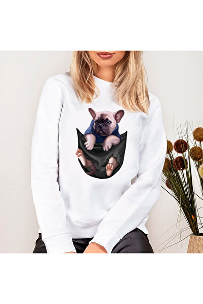 Kartier Bluza Dama Alba French bulldog