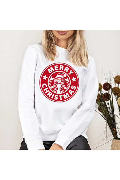 Kartier White Women's Blouse Starbucks Christmas