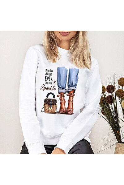 Kartier Women's White Sparkle All Day Blouse