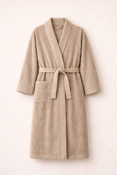 Rebeka Home Collection رداء كيمونو بياقة طوكيو وافل |   رداء حمام للجنسين