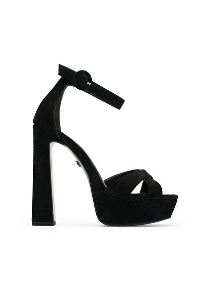 Jabotter Cross Süet 14 Cm Platform Topuklu Ayakkabı