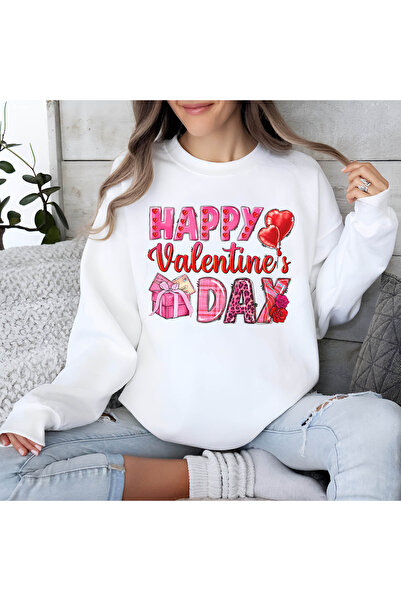 Kartier White Women's Blouse Happy valentine's day