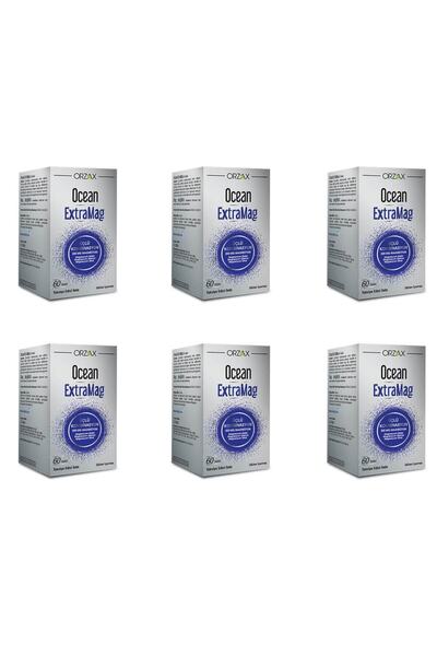 Orzax Ocean Extramag 200 Mg Magnesium 60 Tablet 6-Pack