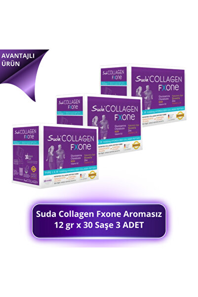 suda Collagen Fxone Unflavored 12 Gr X 30 Sachets 3 Pieces