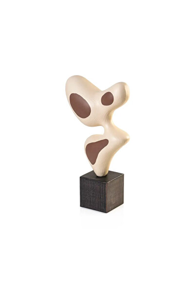 Midas Furniture Yatana art sculpture, black and beige