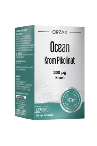 Orzax Ocean Krom Pikolinat 90 Kapsül Takviye Edici Gıda ( TEKLİDİR )