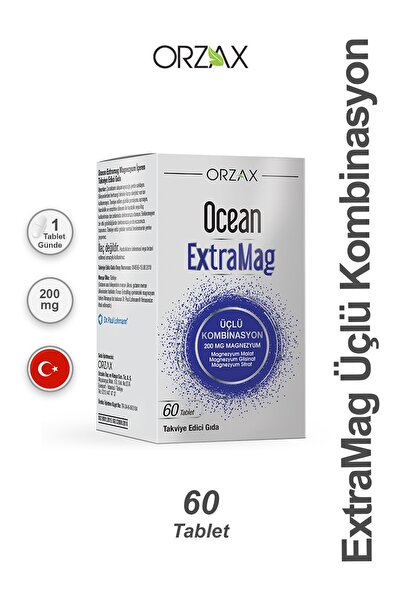 Orzax Ocean ExtraMag Üçlü Kombinasyon 60 Tablet