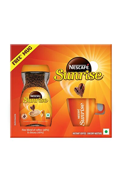 Nescafe NESCAFÉ Sunrise Instant Coffee Chicory Mixture with Free Orange Mug
