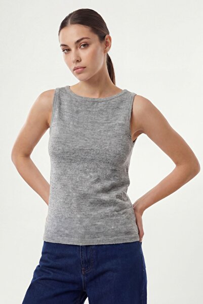 Hiccup Bdart Corded Fabric Sleeveless Short Sleeve Undershirt