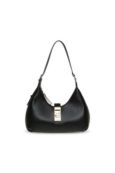 Steve Madden Bovie Solid Black Shoulder Bag