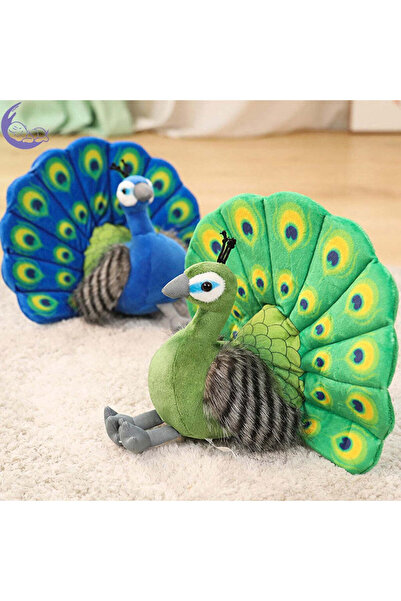 OEM Jucărie de pluș păun crem – 25 cm