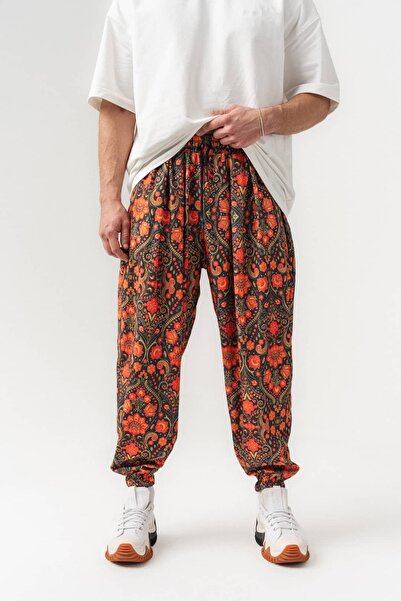 go gang own Savage Bloom Με πιέτες Παντελόνι Σαλβάρ με ελαστικές μέση και μαν...