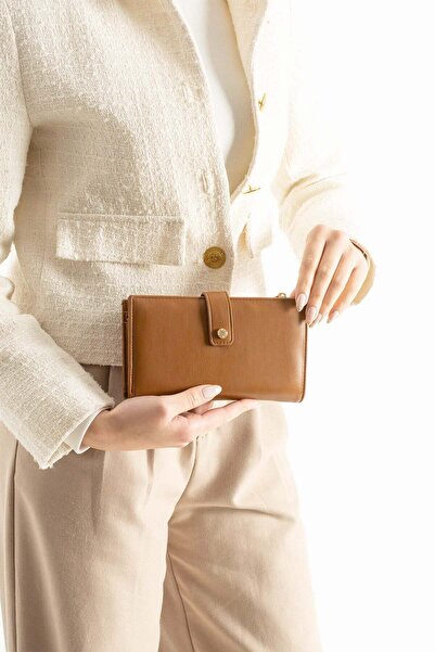 Jacquline Clcz049C Women's Wallet Tan