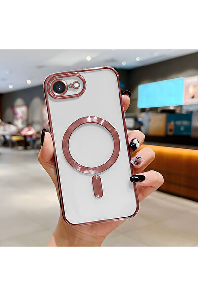 CHICASELUX غطاء هاتف لاسلكي شفاف من السيليكون الناعم متوافق مع آيفون 16e