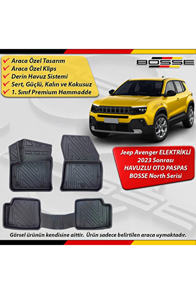 BOSSE North Jeep Avenger Paspas ELEKTRİKLİ Araca Özel 2023 Sonrası İçin Derin...