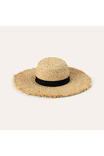Mudo Strip Detail Straw Hat