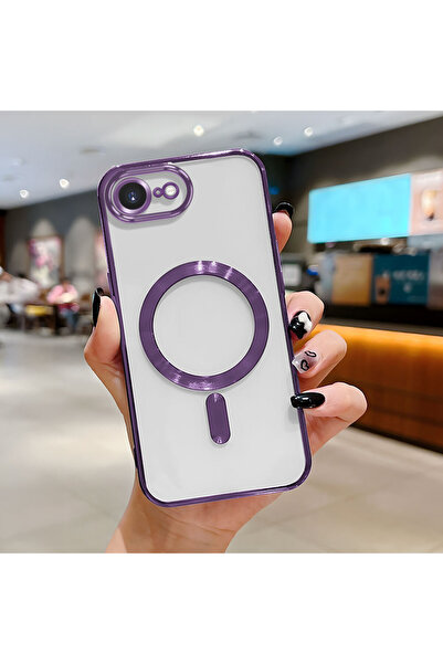 Hontinga iPhone 17e Uyumlu Şeffaf Yumuşak Silikon Magsafe Wireless Telefon Kı...