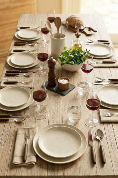 Ela&Elis Lunvera Akasya Strappy 18-Piece Fork Spoon Knife Set – Stainless Ste...