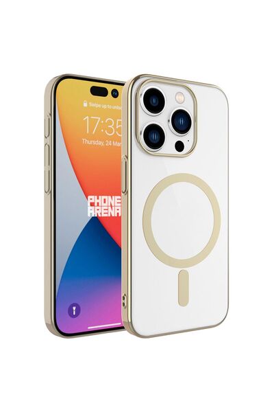 zore iPhone 15 Pro Uyumlu Kılıf Wireless Şarj Özellikli Pixel M-safe Kapak