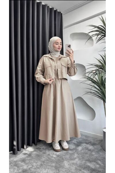 ONE WAY FASHION Cotton dress with a short jacket