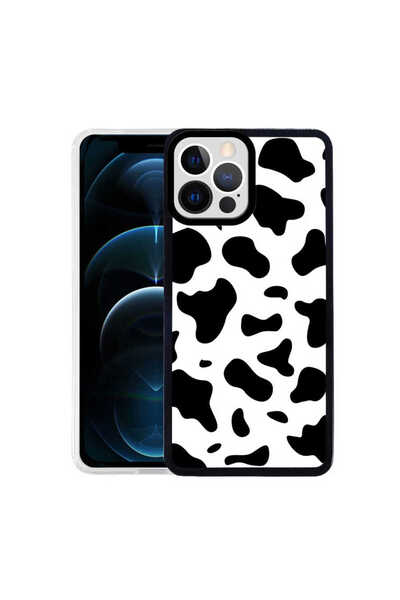 Generic Brand حافظة USGN M-Fit منقوش متوافقة مع هاتف iPhone 13 Pro - Cow No1