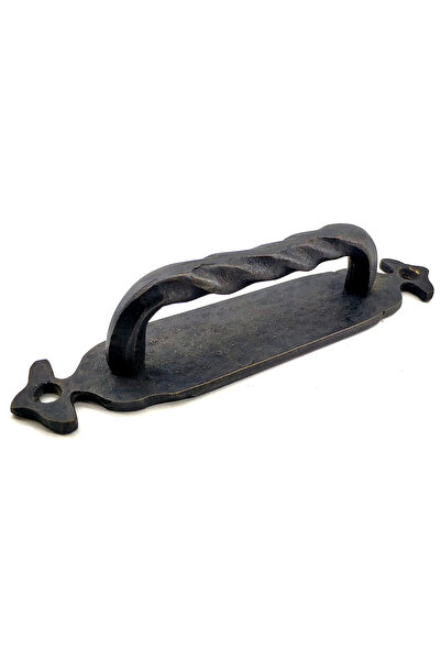 Nemere مقبض سحب نحاسي مزخرف على الطراز العتيق - 148x33 مم، أوكسيد نيميرهوم