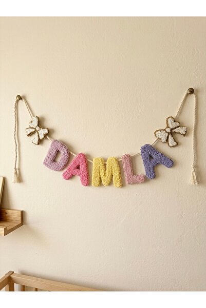 Goong İsimli Beş Harf Flama Banner - Kapı Süsü/Duvar Süsü