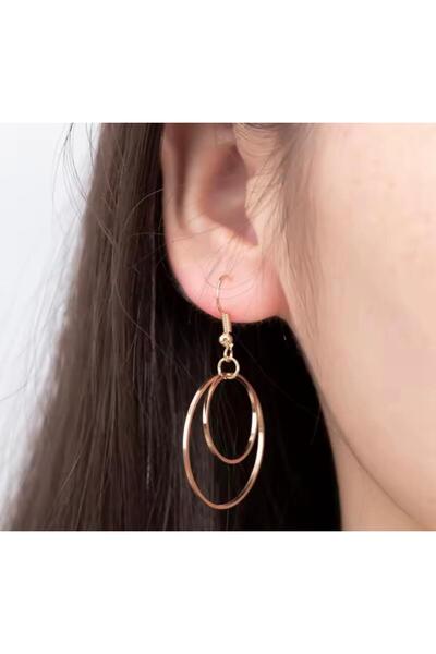 ASDAAF حلق انيق لون ذهبي