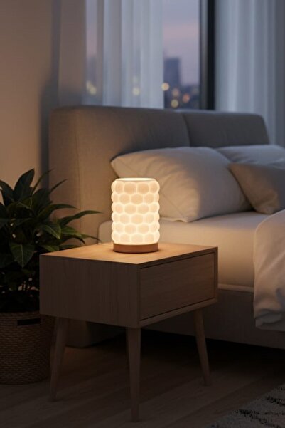 NEXUSS DESIGN Bubble Tasarım LED Kitli Masa Lambası – Modern Dekoratif Gece L...