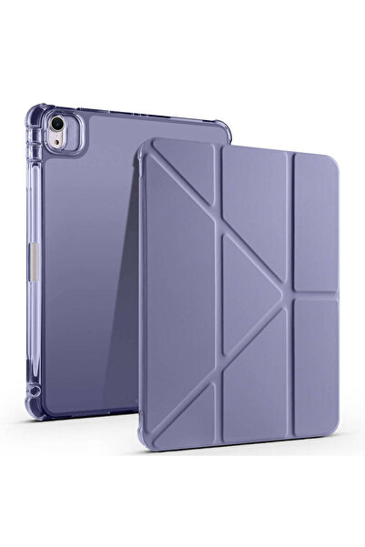 zore iPad Air 11 2025 M3 Uyumlu Kılıf Tri Folding Kalem Bölmeli Standlı Kılıf