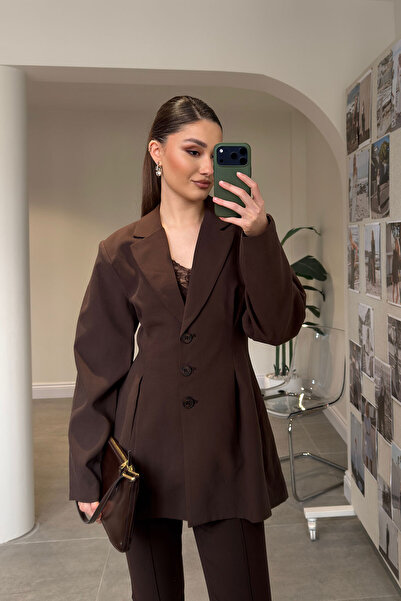 MAGARDE New Season Premium Jacket with Pile Detail - Brown