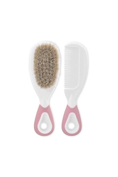 LORELLİ Blush Pink Hair Comb and Brush Set, 0 months+