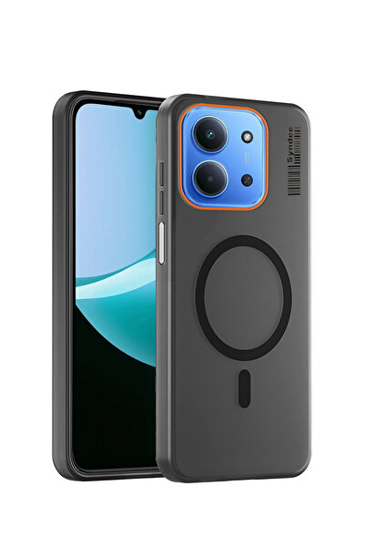 Syndee غطاء حماية أنيق وشفاف هجين لهاتف شاومي ريدمي 15 سي 4G/5G من سلسلة 2025...