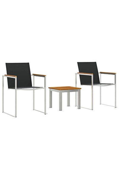 vidaxl Set de masă pentru grădină 3 pcs Lemn Solid de Acacia
