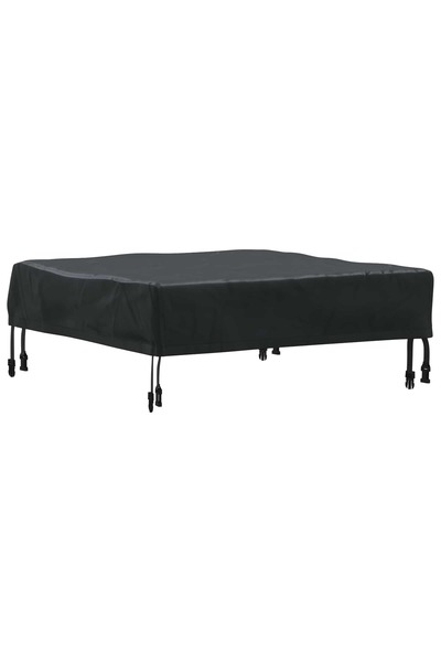 vidaxl Copertă pentru masă Simplu Negru 82 x 82 x 15 cm țesătură