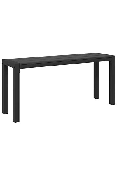 vidaxl Bancă de grădină Negru 100 x 28 x 45cm Oțel