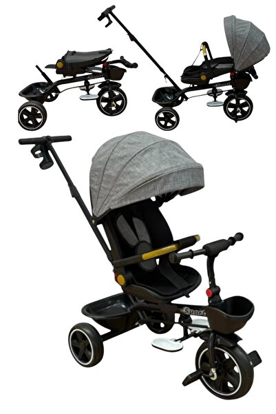 OEM Tricicletă Copii 3În1, Mâner Parental, Scaun Reversibil, Pozitie Somn, Co...