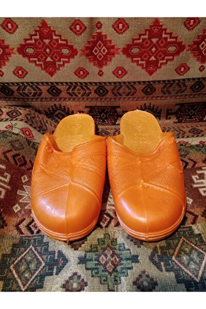 NO BRAND Geleneksel Sarı Hamam Terliği Erkek Kaymaz Önü Kapalı 41-44