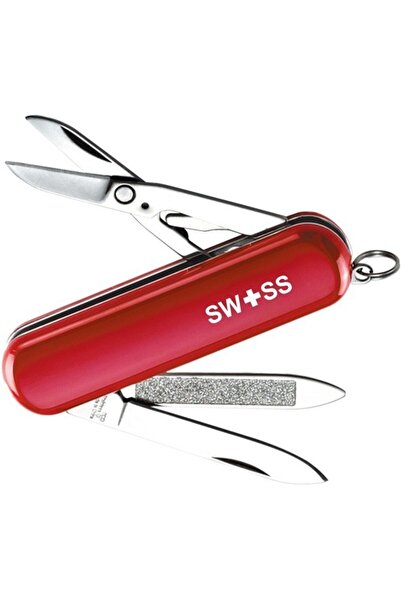 SWISS A03 Fonksiyonlu Orijinal İsviçre Çakısı Paslanmaz Çelik Kamp Outdoor Gü...