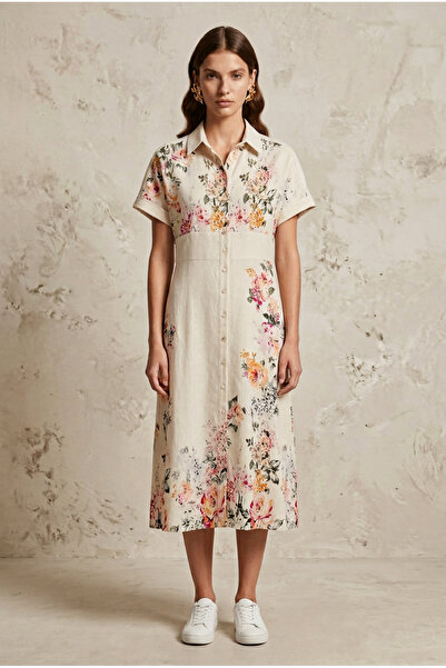 ETEN Cotton Linen Long Dress