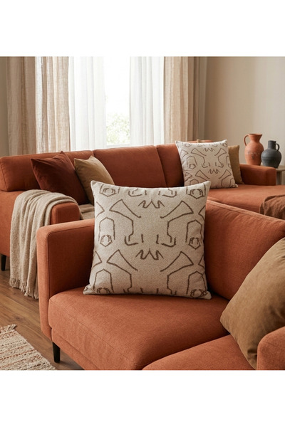 SLLER Desenli Koltuk ve Berjer Sırt Minderi 1 Adet