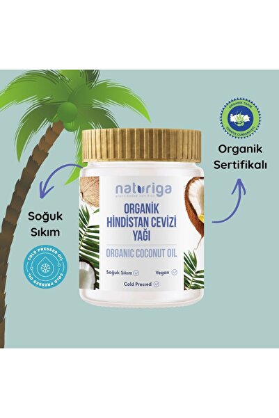Naturiga Organik Hindistan Cevizi Yağı 150ml