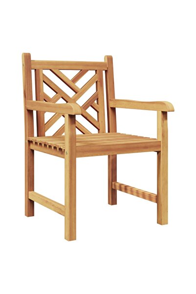 vidaxl Scaun 2 pcs Maro 60 x 58 x 90 cm Lemn solid de tec
